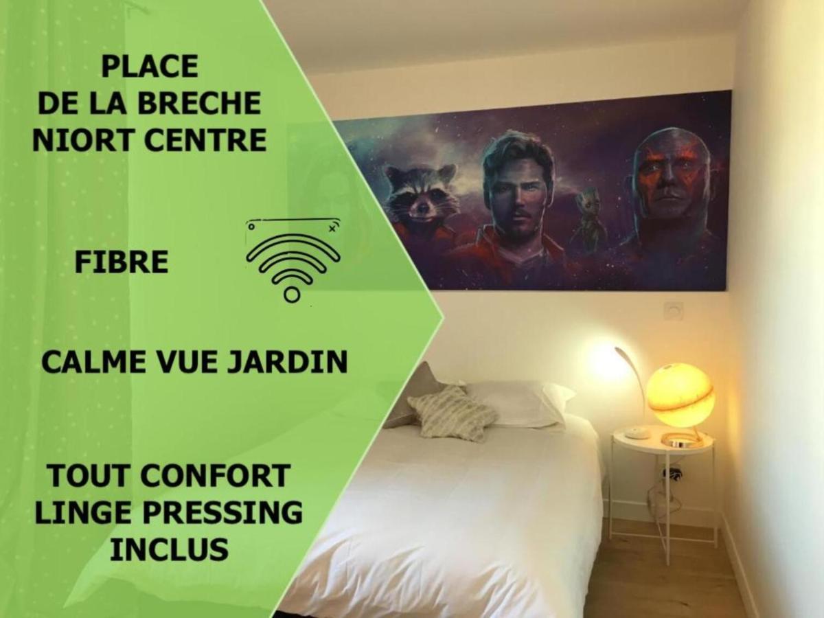 דירות ניורט Le Galaxy Centre La Breche Wifi Calme Vue Jardin מראה חיצוני תמונה